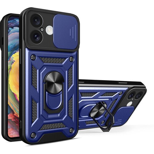 HURTEL HYBRID ARMOR CAMSHIELD OVITEK ZA IPHONE 16 PLUS S STOJALOM, (5000311081) Cene