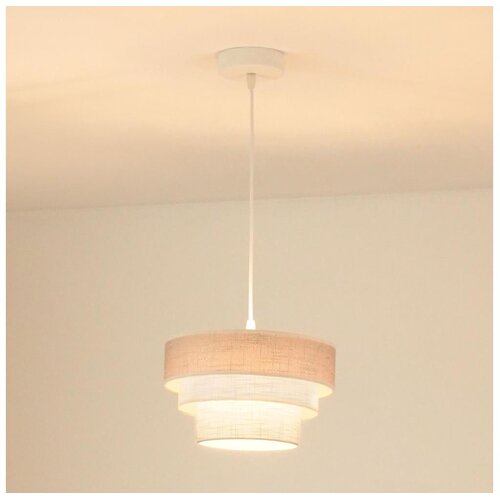  Brilagi - Luster na kablu ALASKA LUNETA 1xE27/15W/230V preč. 25 cm siva/krem Cene