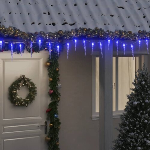 vidaXL Božične ledene sveče 200 LED modre 20 m akril PVC Cene