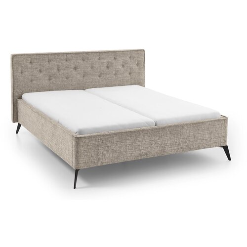 Meise Möbel Bež tapecirani bračni krevet 140x200 cm Alicante – Cijene