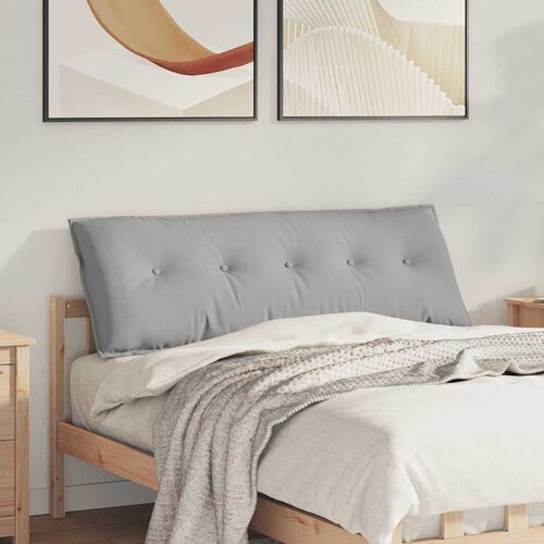 vidaXL Poglavni vzglavnik Oblačno siva 140 x 19 x 50 cm blago Cene