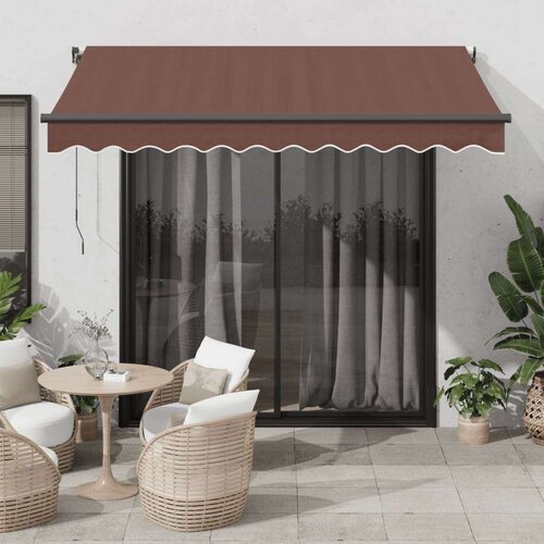 Tenda na automatsko uvlačenje smeđa 300 x 250 cm Slike