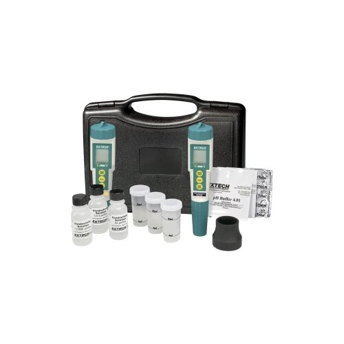 Extech EC510 mjerač vodljivosti provodljivost, temperatura, pH vrijednost, otpu&amp;scaron;teni dijelovi, slanost Slike