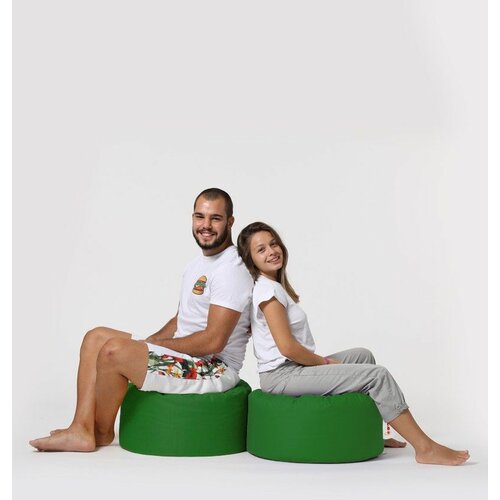 Atelier Del Sofa round - green green pouffe Slike