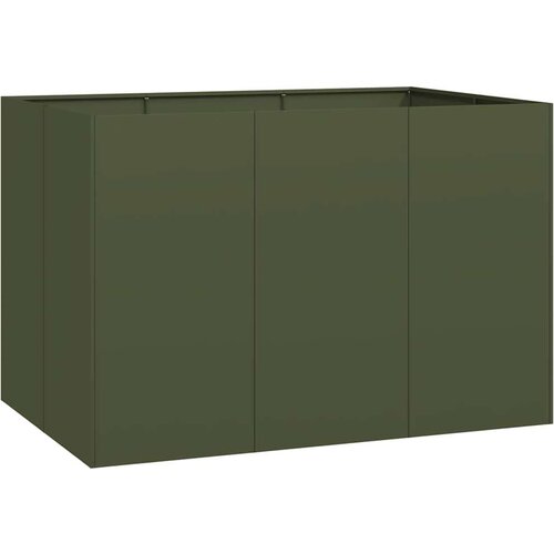 VidaXL Sadilica maslinastozelena 120x80x80 cm od čelika Slike