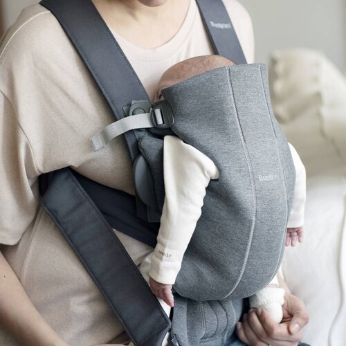 Baby Bjorn nosiljka Mini jersey dark grey 021084E1 Slike