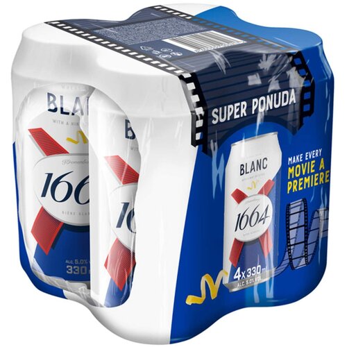 Kronenbourg Blanc 1664 limenka 4x0,33l Slike