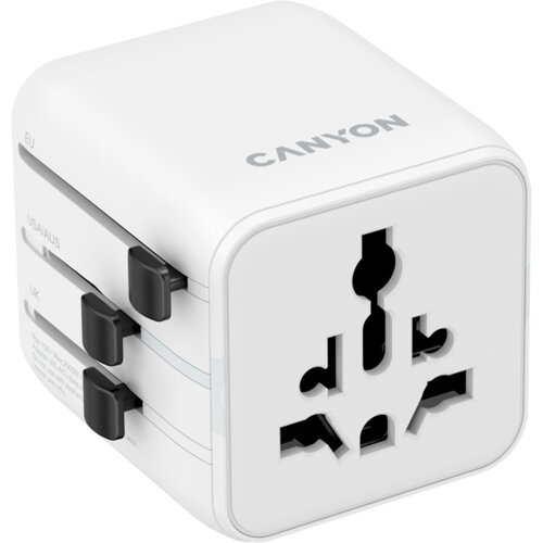 Canyon Travel Adapter OnTour One EU/UK/US/AUS White Cene