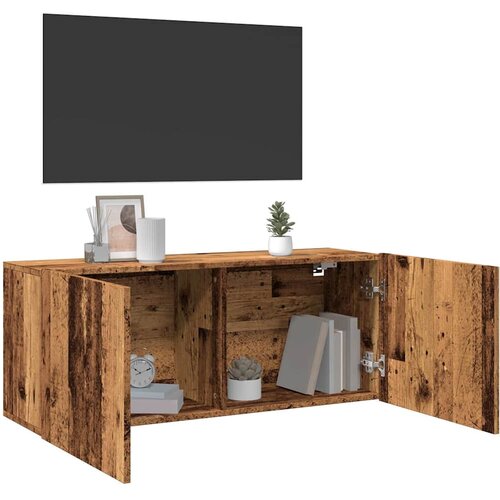 vidaXL Stenska TV omarica starinski les 100x30x41 cm Cene