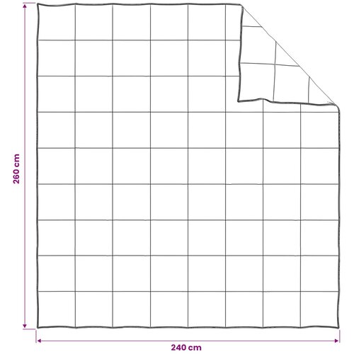  Set deka 2 kom. 260 x 240 cm Sve sezone Kapok vlakno Bež Slike