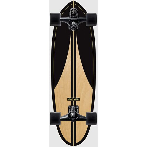 Carver Skateboards Black Label 32.5&amp;quot; Surfskate black / wood Slike