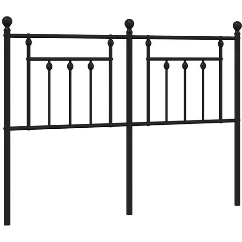 Maison Chic Kovinsko posteljno vzglavje - Vzglavna omarica črno 150 cm, (22077759) Cene