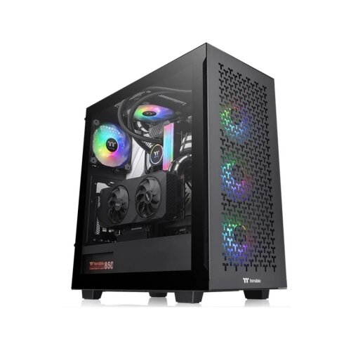 Thermaltake V350 TG ARGB Air Mid tower, tempered glass, 3x 120mm ARGB fan, 1x 120mm Turbo fan Cijene