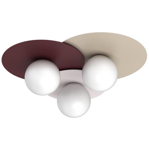  plafonsko svetlo flat 3xE27/15W/230V 55x60 cm bež/krem/bordo Slike