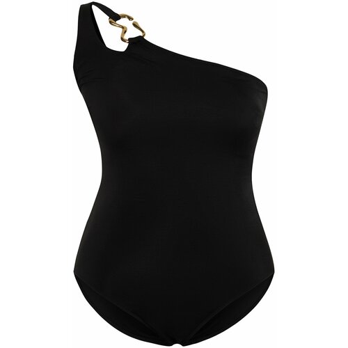 Trendyol curve black one shoulder swimsuit Slike