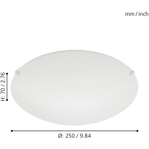 Eglo Mars plafonjera/1 dm245 saten Slike