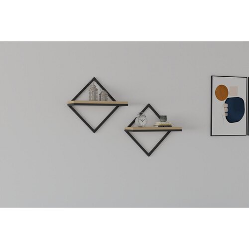 Hanah home Sezo - Sapphire Oak Sapphire Oak Wall Shelf Cene