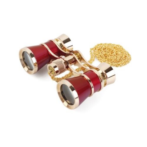 Braun Binocular Opera 3x25 gold /burgundrot Slike