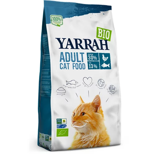 Yarrah bio hrana za mačke z ribo - Varčno pakrianje: 2 x 2,4 kg
