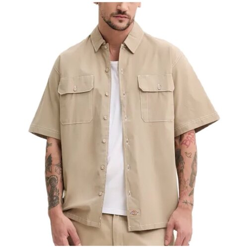 Dickies Srajce z dolgimi rokavi RIVERBEND WORK SHIRT Kostanjeva Cene
