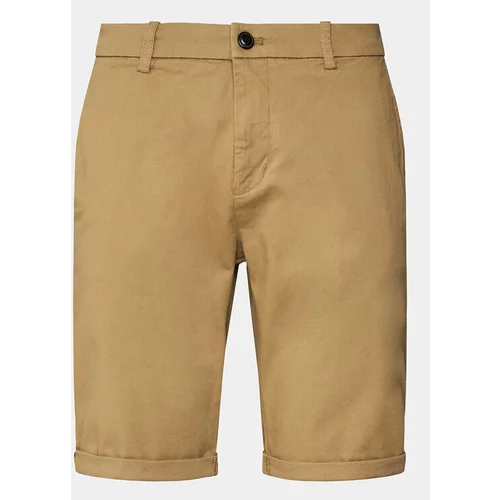 Lindbergh Kratke hlače iz tkanine 30-505044 Bež Slim Fit