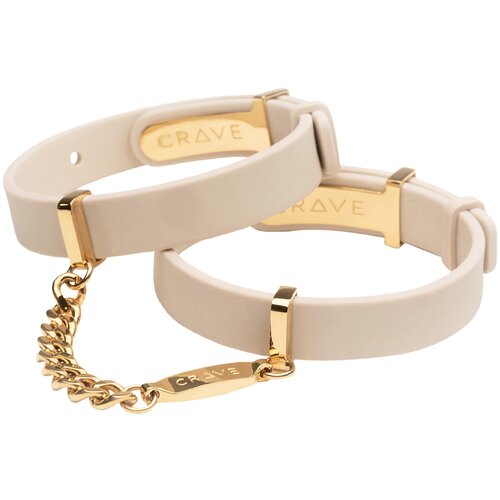 CRAVE ID Cuffs Beige/18kt Gold Plated Cijene