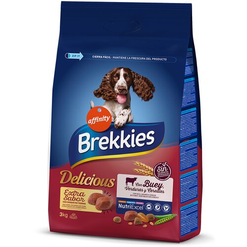 Brekkies Delicious govedina - Varčno pakiranje 2 x 3 kg Slike