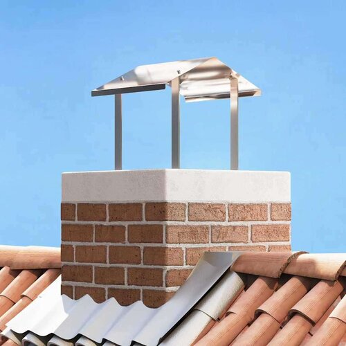 vidaXL Dimnjački poklopac Srebrno 40 x 40 x 37.5 cm Nehrđajući čelik Cene