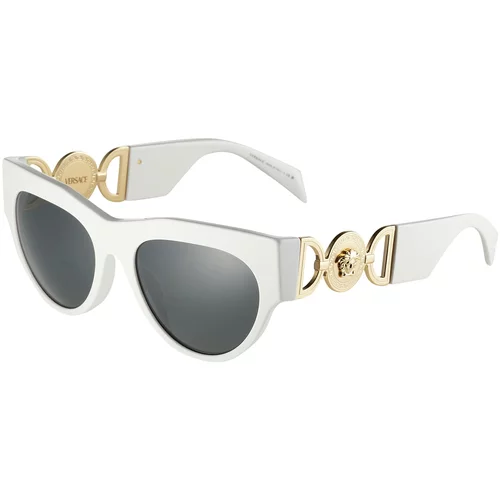 Versace Sončna očala '4440U 56 314/87' zlata / temno siva / bela