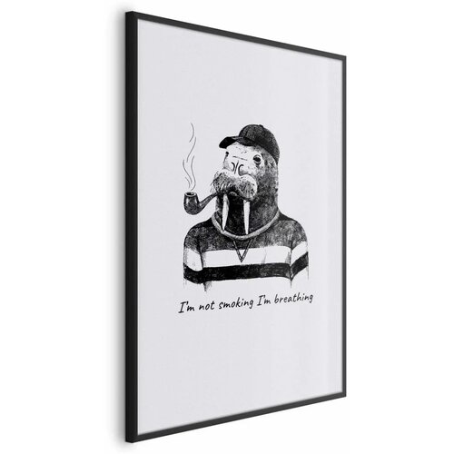  Plakat - I\'m Not Smoking. I\'m Breathing 40x60 Crni okvir Cijene