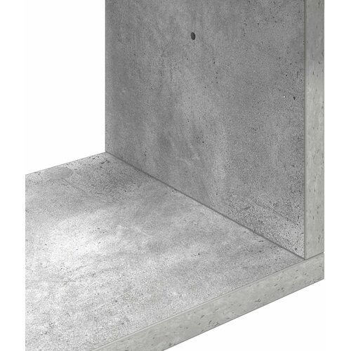  Polica na zidu Betonska siva 100 x 12 x 50,5 cm Slike