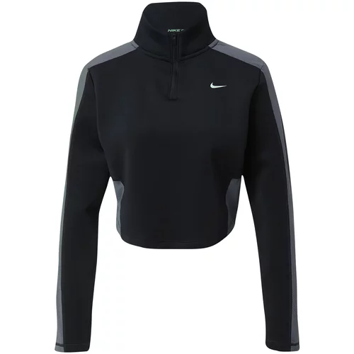 Nike Tehnička sportska majica kameno siva / crna / bijela