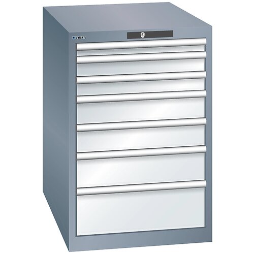 LISTA predalnik s 7 predali, šxgxv 564 x 724 x 850 mm, svetlo moder Cene