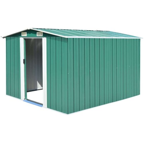 vidaXL Vrtna lopa 257x298x178 cm kovinska zelena Cene