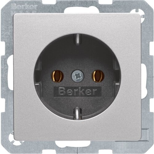 Berker SCHUKO vtičnica aluminij/lak 47436084, (21041242) Cene