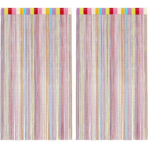  Nižaste zavjese 2 kom Vi&amp;scaron;ebojne 140x250 cm Slike