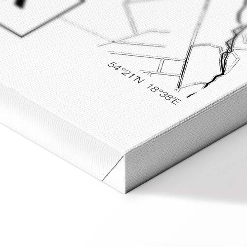  Slika - City Plan: Gdansk (1 Part) Vertical 60x90 Na talijanskom platnu Slike