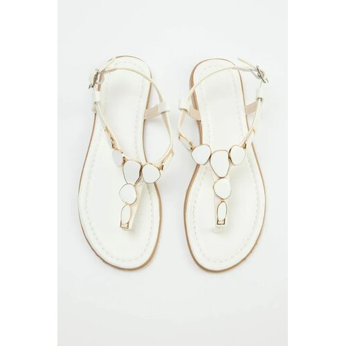 Trendyol Shoes Ženske sandale Takss26Sd00015, Bele Cene