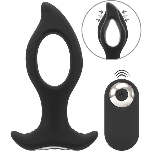 Anos RC Butt Plug with a Hole Black Slike