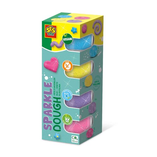 Ses Plastelin za dobro počutje - Sparkle(4x90g), (21335822) Slike