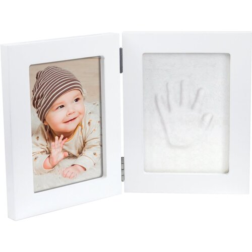 Happy Hands Double Frame Small set za odtis dojenčkovih dlani in stopal White Slike