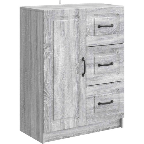  Kreveta Siva sonoma 66 x 34,5 x 87 cm Konstruirano drvo Slike