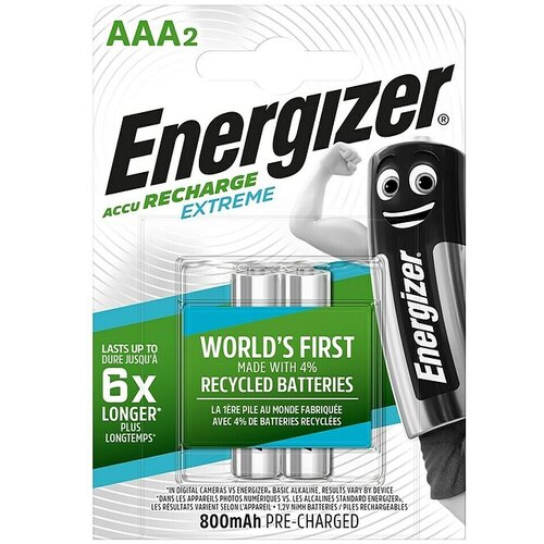 Energizer Akumulator Extreme Micro AAA - polnljiv (800 mAh, 2 kos, Micro AAA) Cene