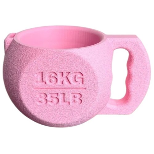INF Kettlebell nosilec za pint sladoleda, plastičen ovoj za stabilnost Pink, (5000326931) Slike