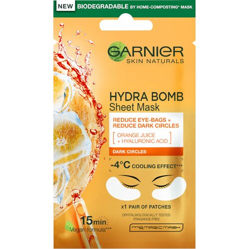 Garnier skin naturals eye tissue maska za oči protiv tamnih krugova 1003009711 Cene
