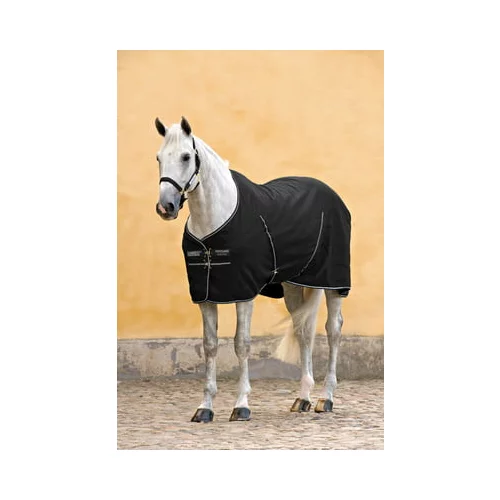 Horseware Ireland Pregrinjalo Rambo Stable Sheet, Black/Black & Silver - 165 cm