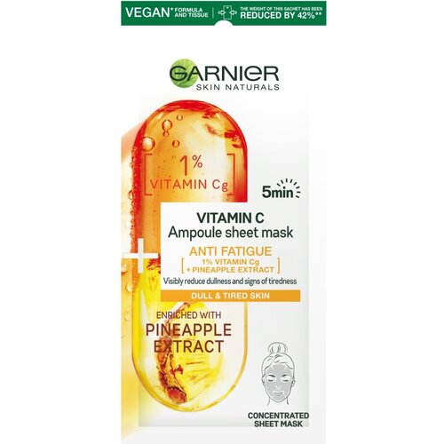 Garnier Vitamin C maska za lice za umornu kožu 15g Cene