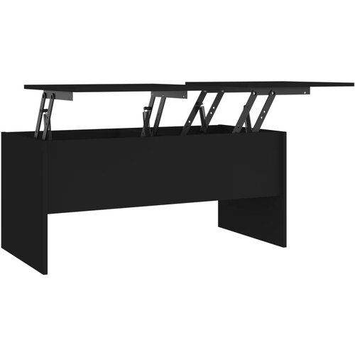 Maison Chic Klubska mizica - kavna mizica - Nizka mizica črna 102x50,5x46,5 cm konstruiran les, (21754951) Cene