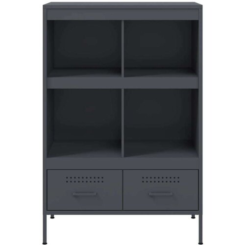 vidaXL Visoka komoda antracit 68x39x101,5 cm od hladno valjanog čelika Cene