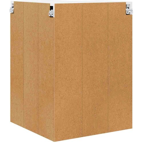 VidaXL Zidni kuhinjski ormarić s policom Betonski sivi 57 x 57 x 80 cm Slike